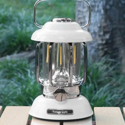 Retro LED Camping Lantern – Dimmable Rechargeable Light