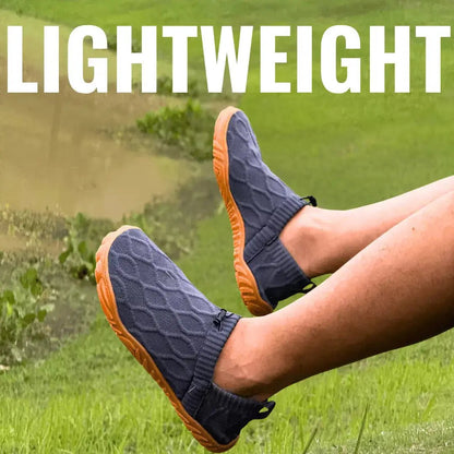 Barefoot wide-fit zero-drop mesh slip-on shoes