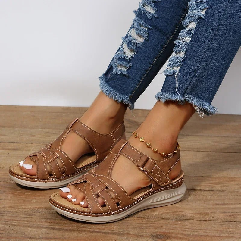 Orthopaedic Sandals for Women, Neutral Comfort Sandals with Cushioned Footbed