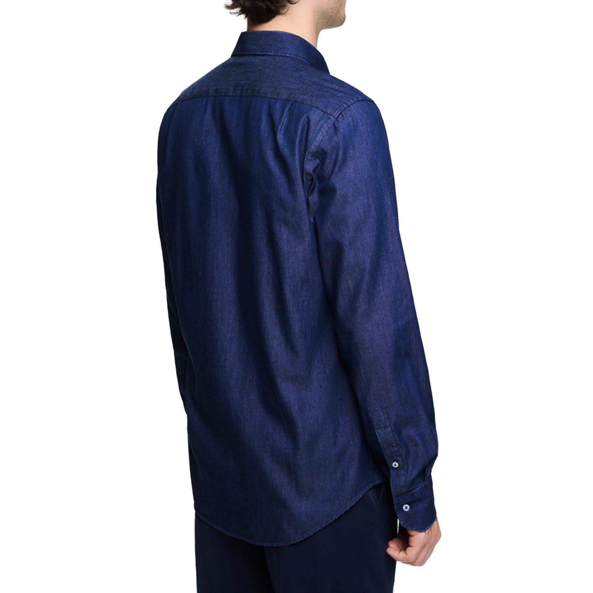 Men's Long Sleeve Button Down Shirt Solid Color Business Casual