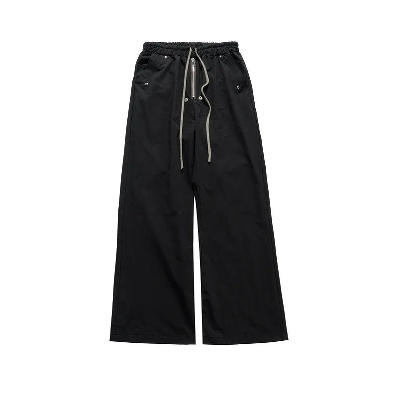 Men's Cargo Harem Pants Loose Fit Gothic Streetwear Black
