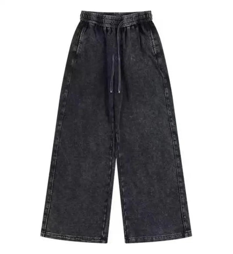 Cotton Sweatpants Loose Fit Elastic Waist Casual Lounge Pants
