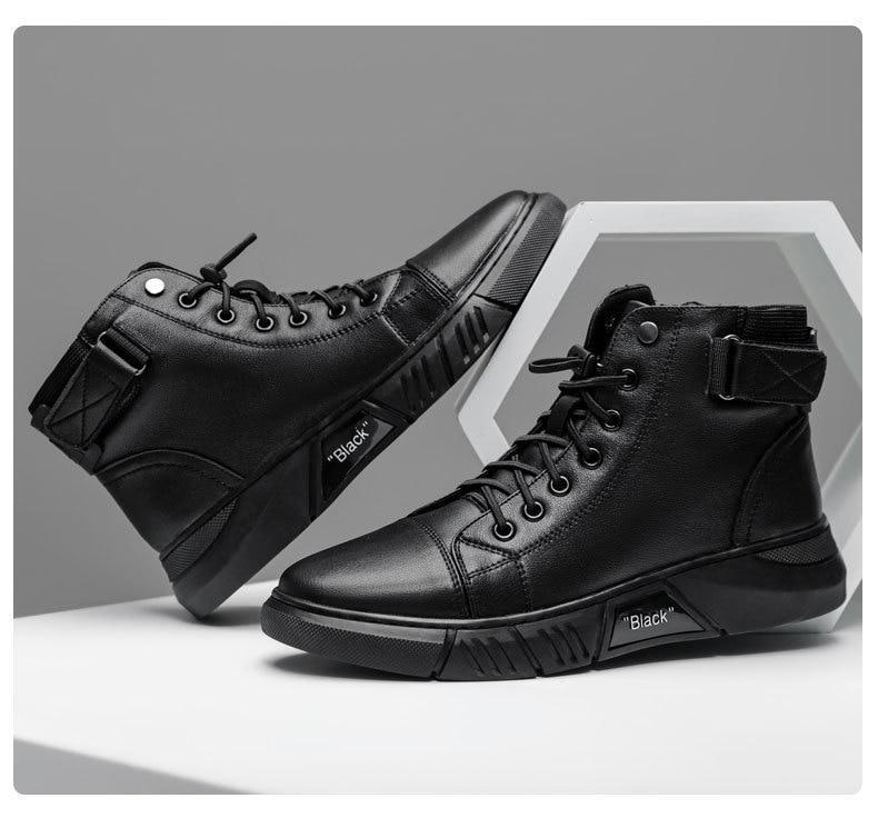Men's Leather Boots – Rugged Lace-Up Ankle Boots