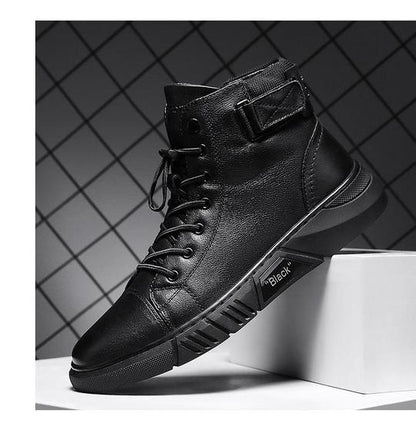 Men's Leather Boots – Rugged Lace-Up Ankle Boots