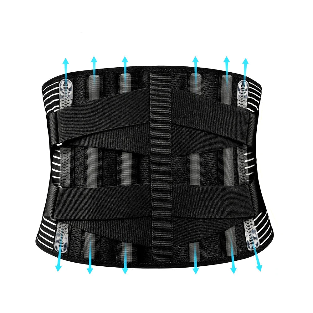 Back Support Brace – Adjustable Breathable Lumbar Support