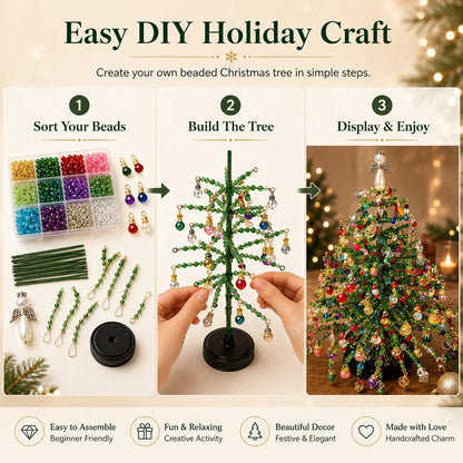 DIY Beaded Christmas Tree Kit – Bead Art Craft Set
