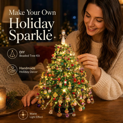 DIY Beaded Christmas Tree Kit – Bead Art Craft Set