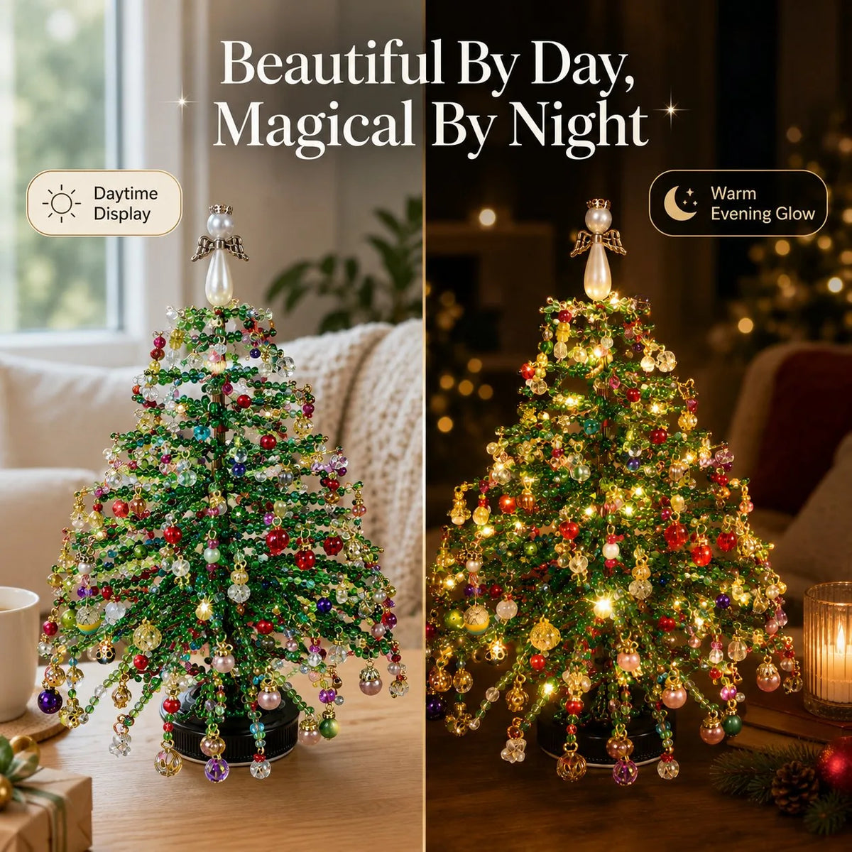 DIY Beaded Christmas Tree Kit – Bead Art Craft Set