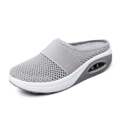 Orthopaedic Slip-On Trainers for Women, Air Cushioned Comfort Sneakers with Arch Support