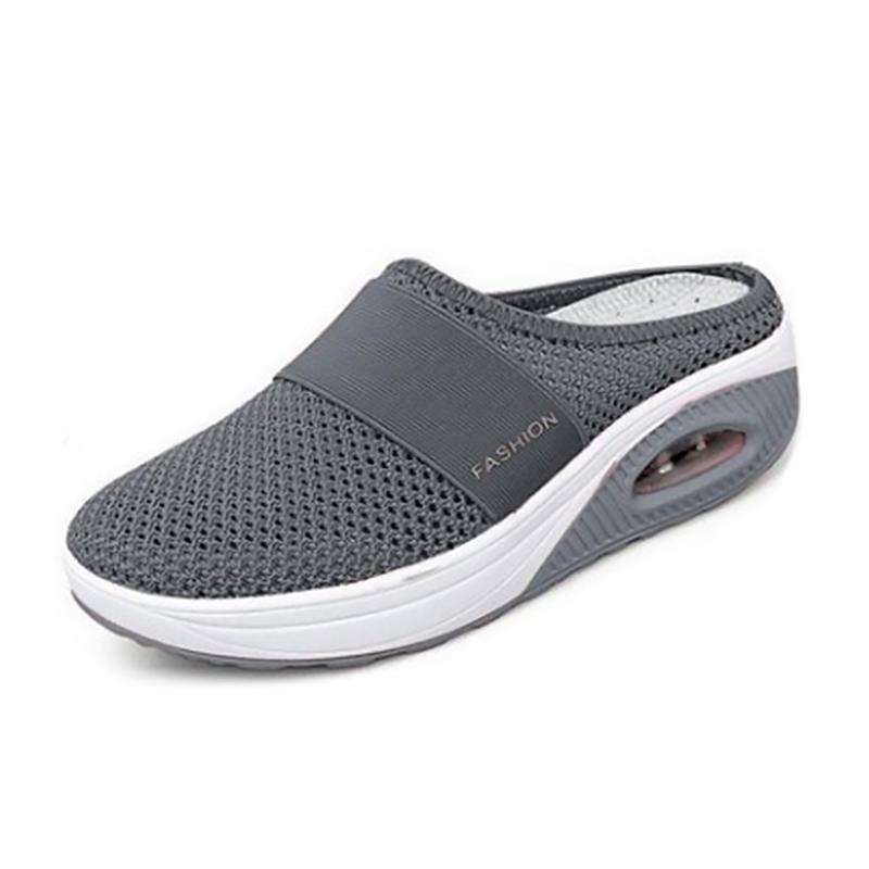Orthopaedic Slip-On Trainers for Women – Air Cushioned Comfort Sneakers with Arch Support