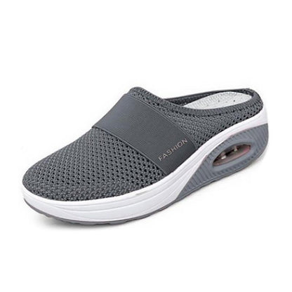 Orthopaedic Slip-On Trainers for Women – Air Cushioned Comfort Sneakers with Arch Support