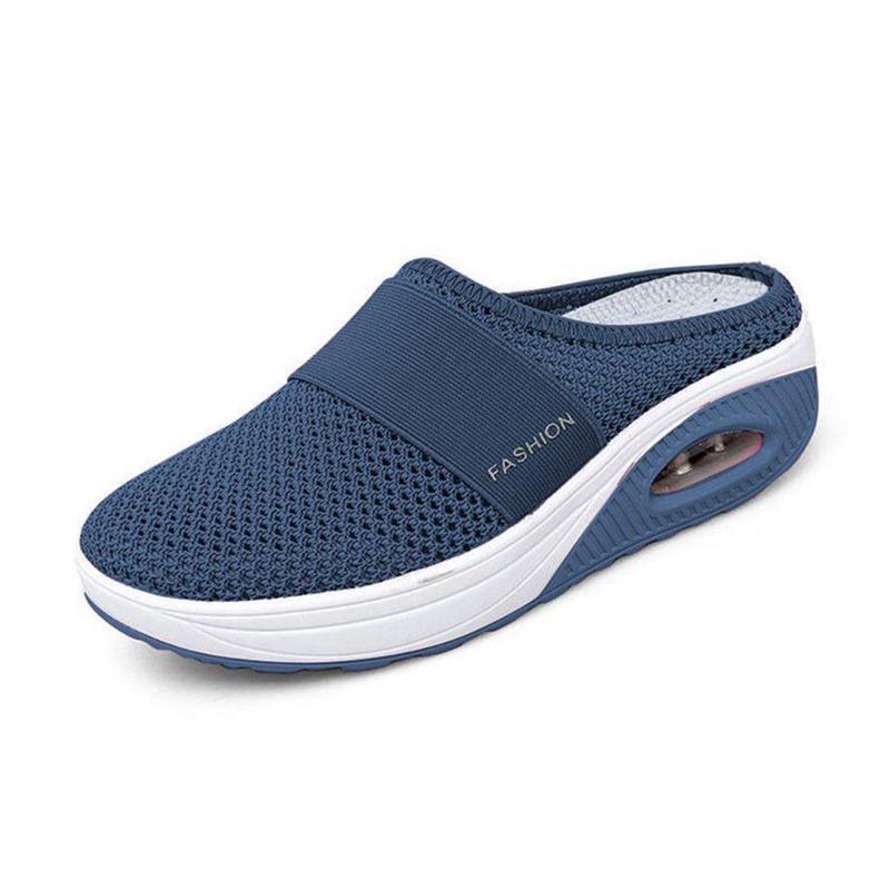 Orthopaedic Slip-On Trainers for Women, Air Cushioned Comfort Sneakers with Arch Support