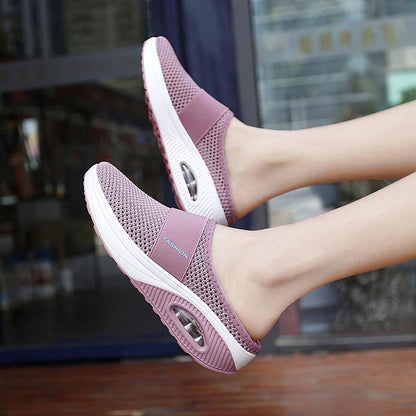 Orthopaedic Slip-On Trainers for Women – Air Cushioned Comfort Sneakers with Arch Support