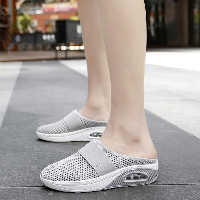 Orthopaedic Slip-On Trainers for Women – Air Cushioned Comfort Sneakers with Arch Support
