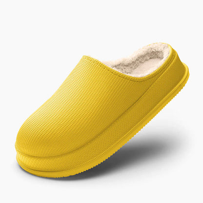 Warm Winter Slippers for Women – Plush Platform House Slippers with Non-Slip Sole