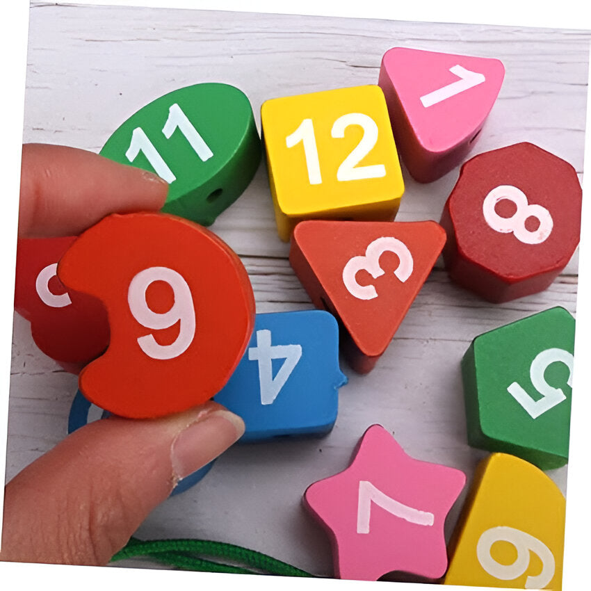 Penguin wooden learning clock