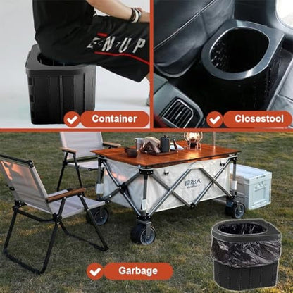 Folding Portable Camping Toilet – Sturdy & Lightweight