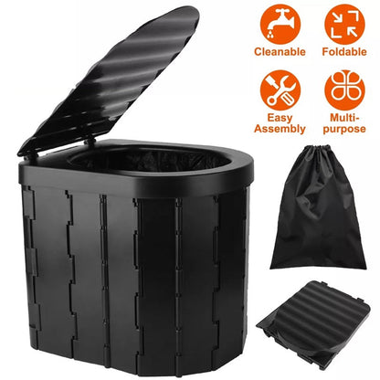 Folding Portable Camping Toilet – Sturdy & Lightweight