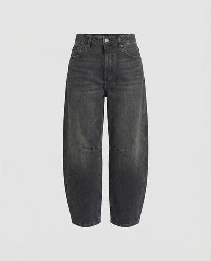 Women's tapered barrel jeans