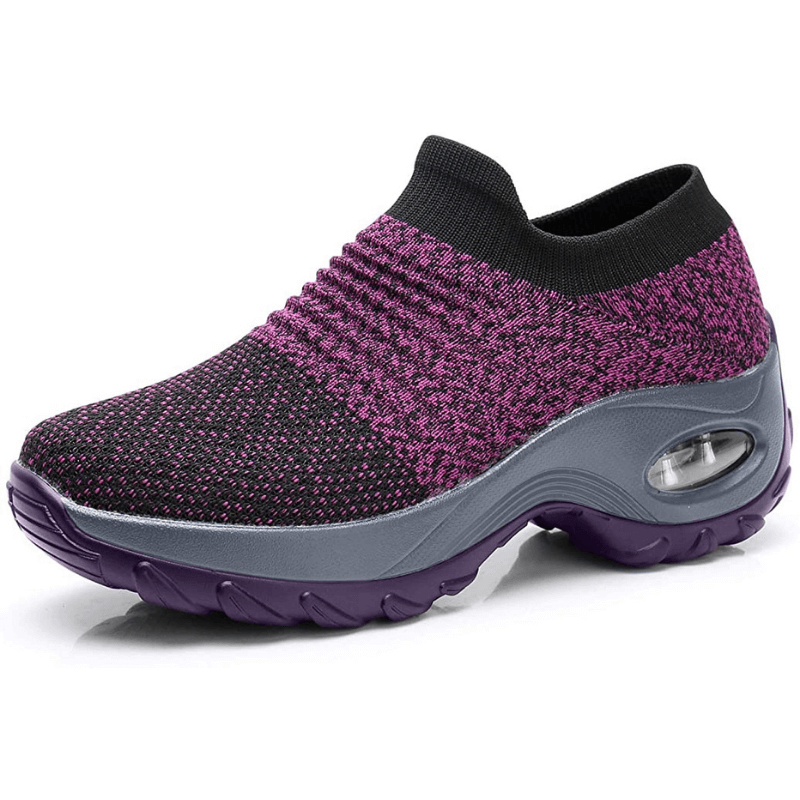 Women's cushioned trainers in purple