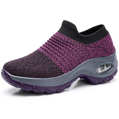 Women's cushioned trainers in purple