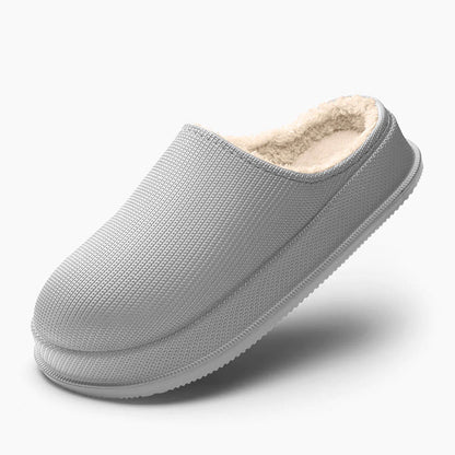 Warm Winter Slippers for Women, Plush Platform House Slippers with Non-Slip Sole