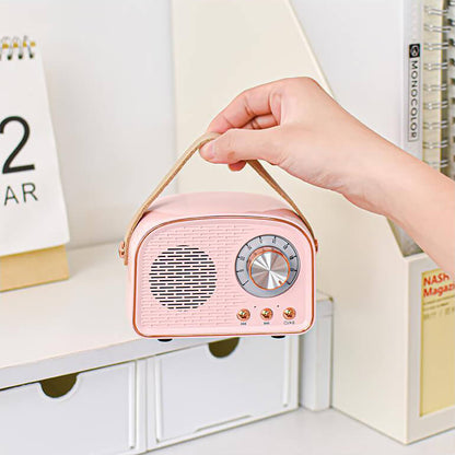Vintage Bluetooth Speaker with FM Radio