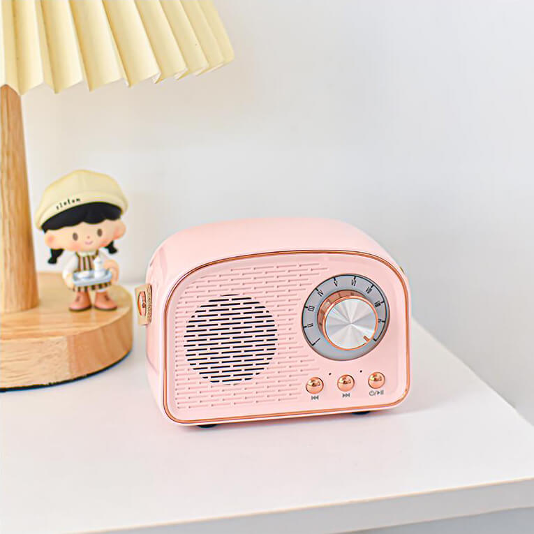 Vintage Bluetooth Speaker with FM Radio