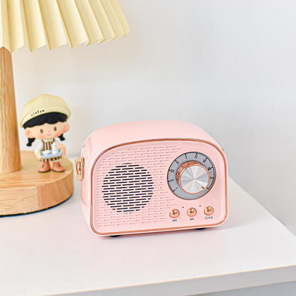 Vintage Bluetooth Speaker with FM Radio
