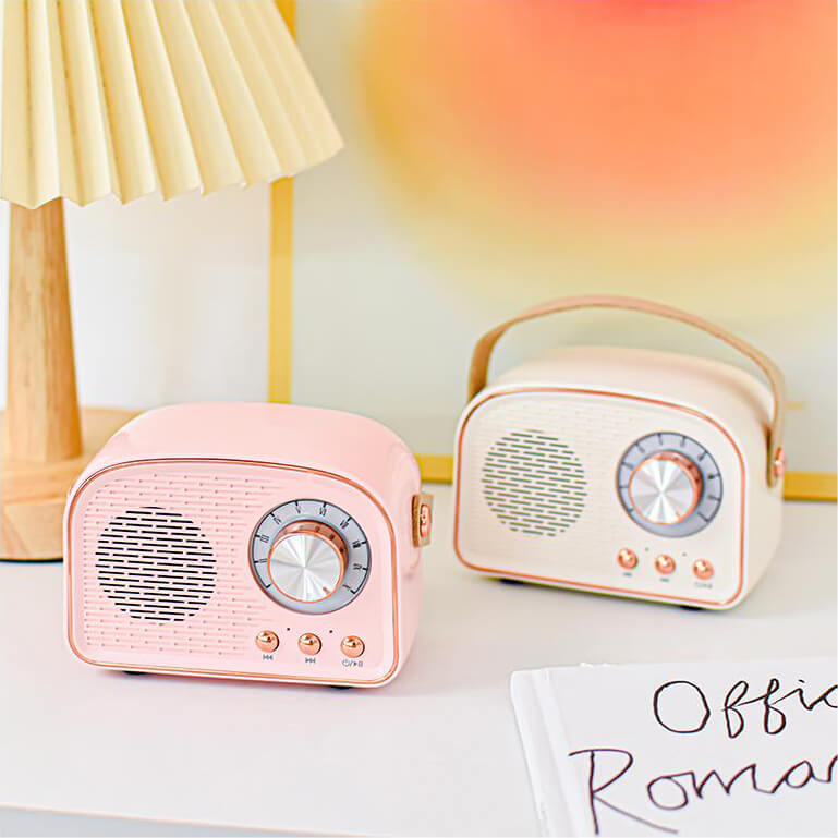Vintage Bluetooth Speaker with FM Radio