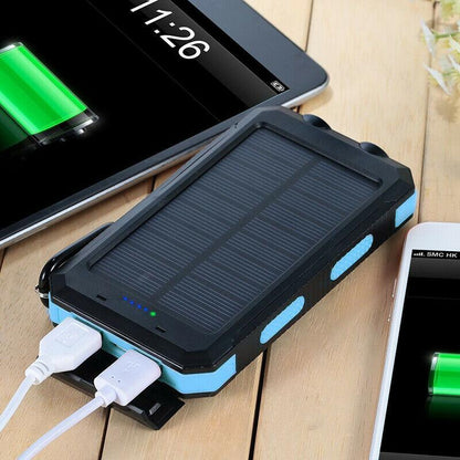 20000mAh solar power bank with LED torch
