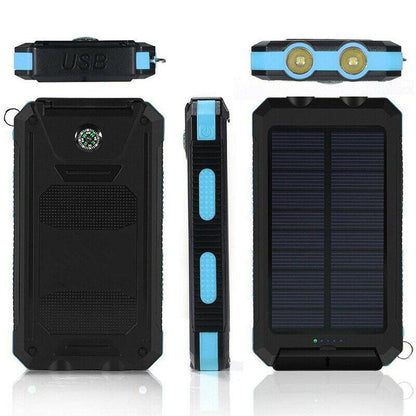 20000mAh solar power bank with LED torch