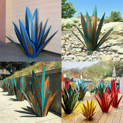Decorative Metal Agave Sculpture – Rustic Garden Ornament