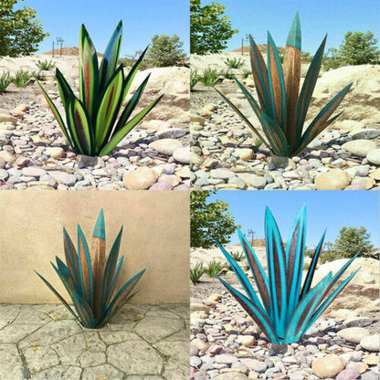 Decorative Metal Agave Sculpture – Rustic Garden Ornament