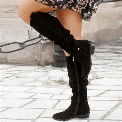 Women's Knee-High Boots – Flat Casual Tall Boots