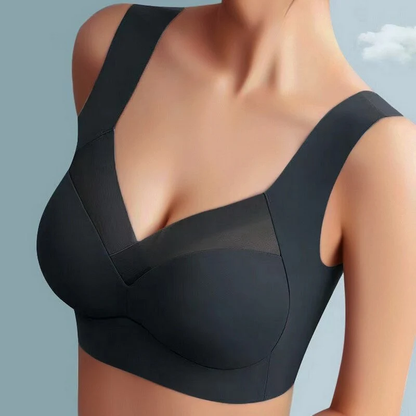 Women's seamless V-neck bra