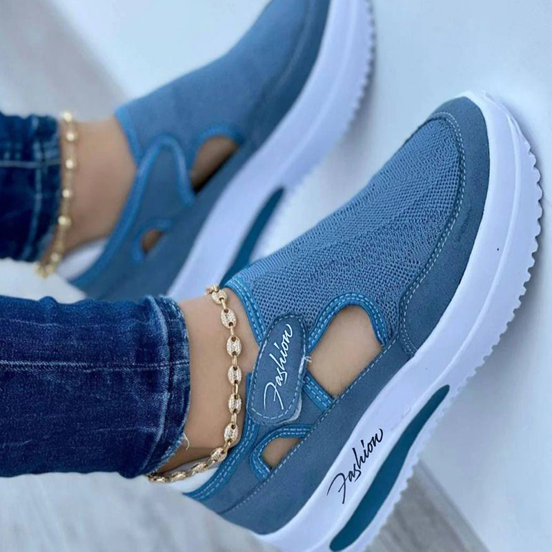 Orthopaedic Walking Shoes for Women, Breathable Comfort Trainers with Arch Support