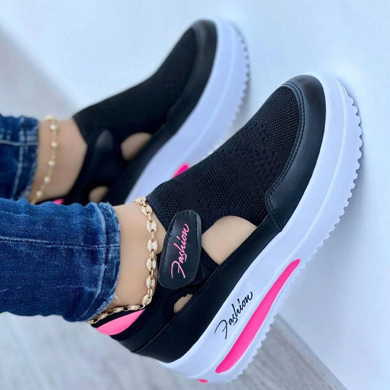 Orthopaedic Walking Shoes for Women, Breathable Comfort Trainers with Arch Support