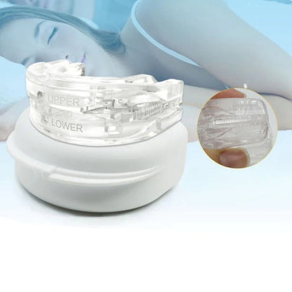 Anti-snoring adjustable silicone mouthpiece