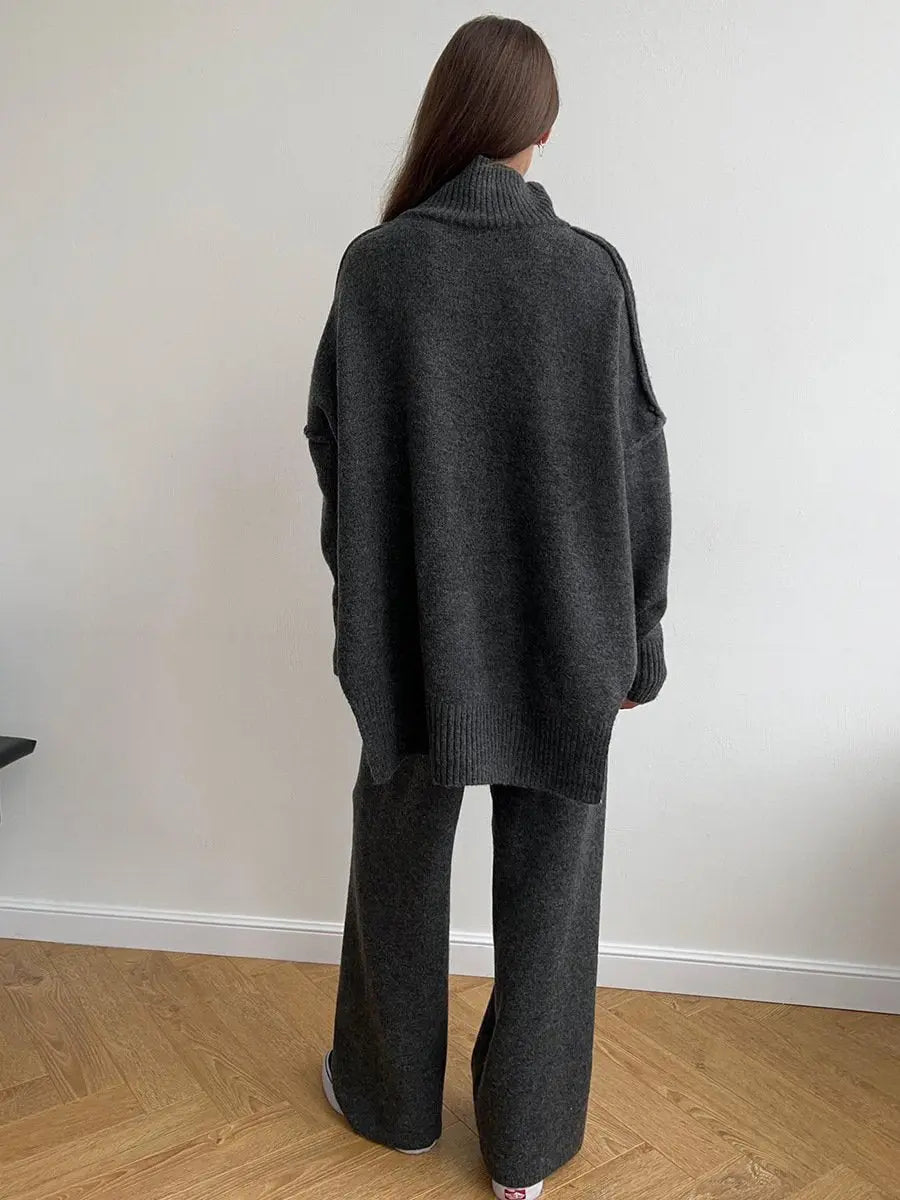 Women's cosy knitted loungewear set