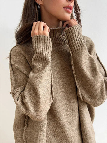 Women's wide-leg knit trousers set