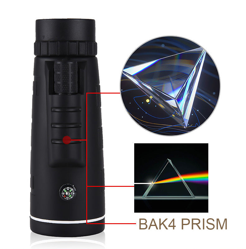 Smartphone Telescope – 500x Zoom Monocular with Clamp