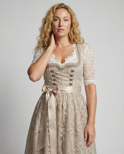 Women's dirndl dress bodice detail