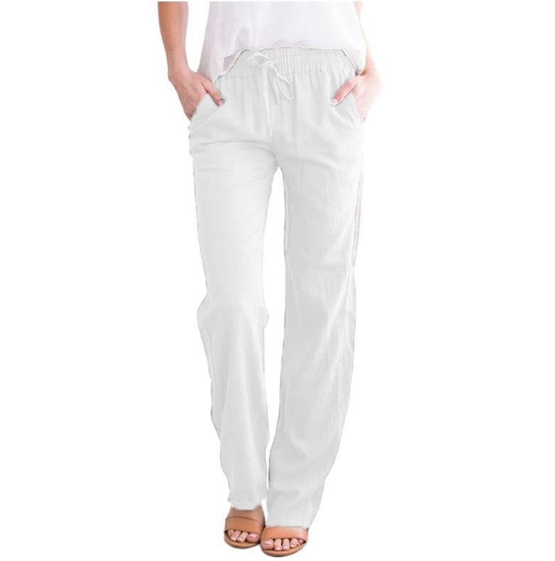 Women's lightweight trousers - white