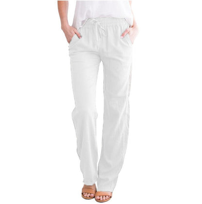 Women's lightweight trousers - white