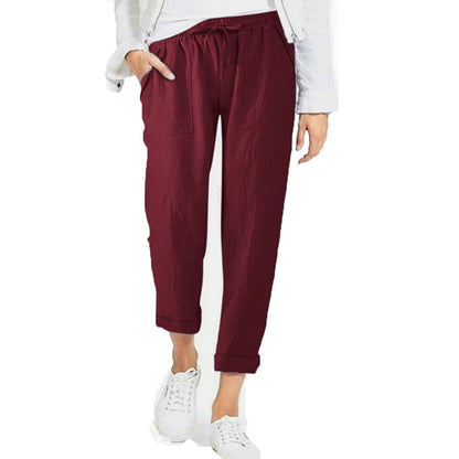 Women's Cotton-Linen Trousers – Lightweight Summer Trousers
