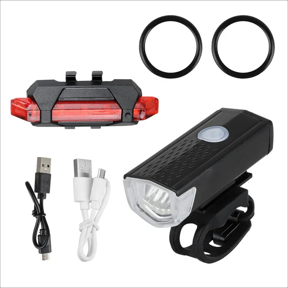 Bike Light Set – USB Rechargeable Front & Rear Cycling Lights