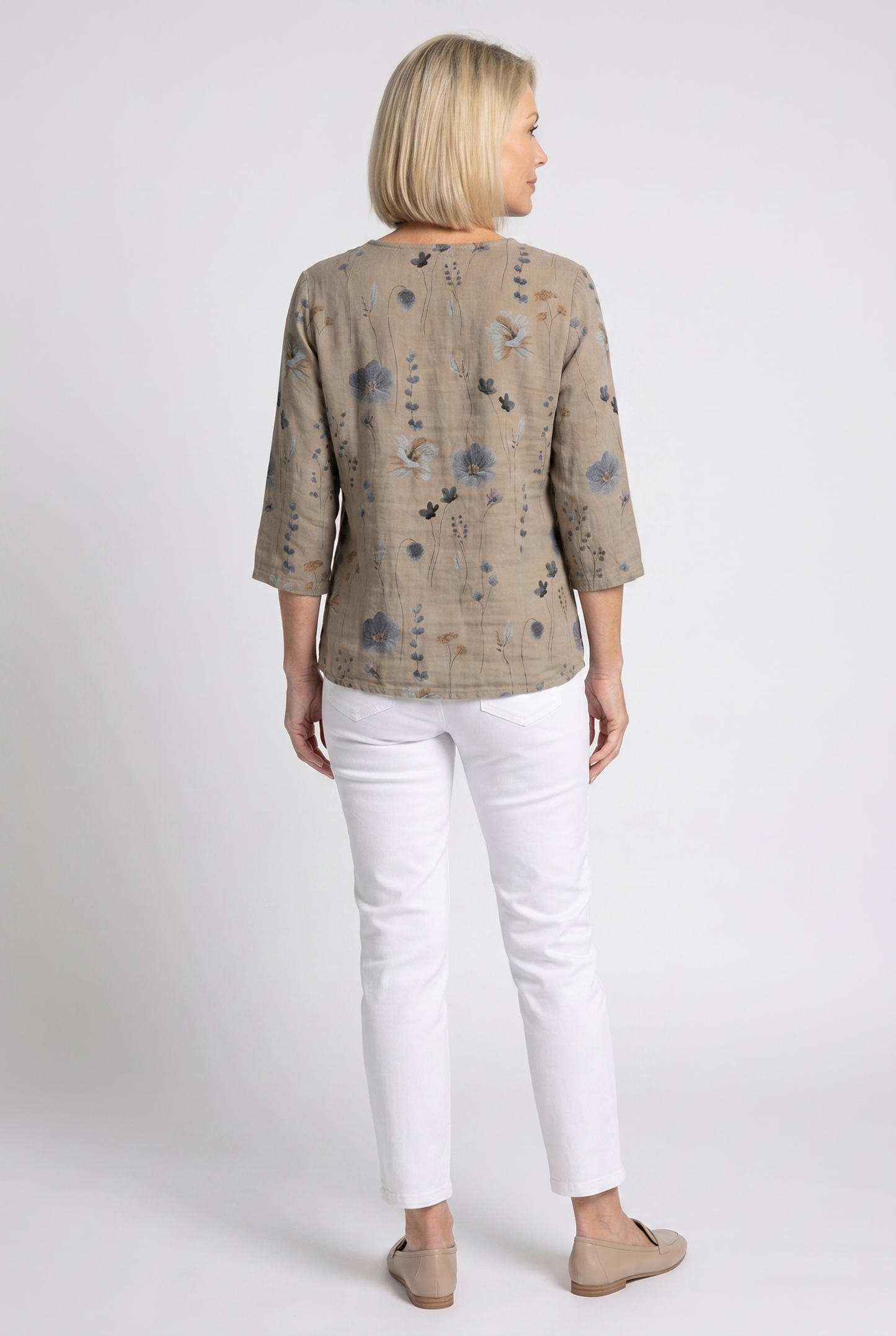 Women's floral blouse - back