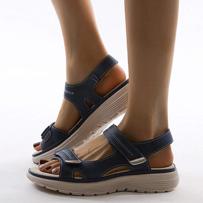 Orthopaedic Platform Sandals for Women – Adjustable Straps with Arch Support