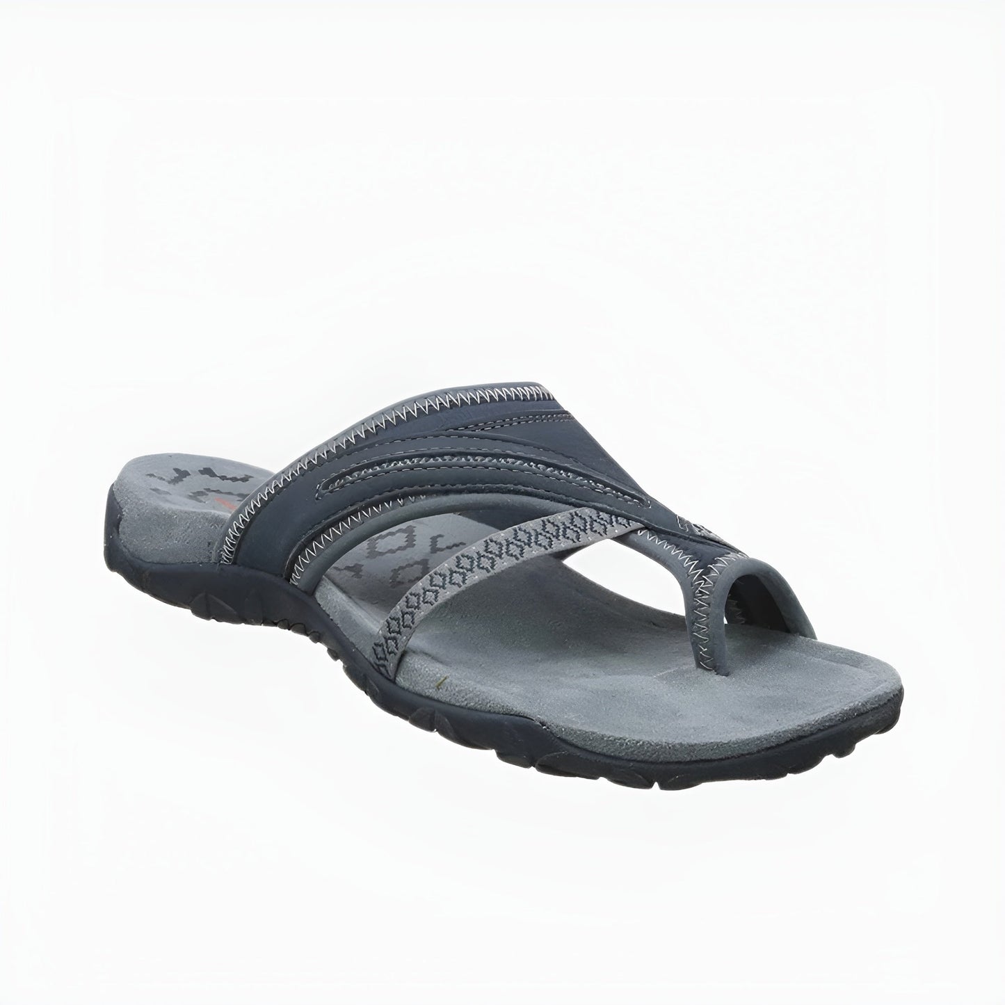 Comfortable Orthopaedic Sandals for Women, Vegan Leather Sandals with Cushioned Footbed